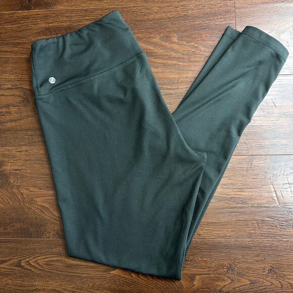 Z by Zella Women's Yoga Leggings XL Hunter Green High Rise Stretchy Pull On Gym - Picture 2 of 10